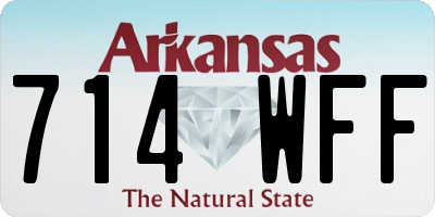 AR license plate 714WFF