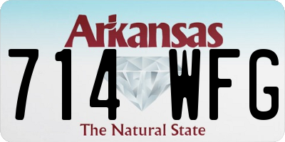 AR license plate 714WFG