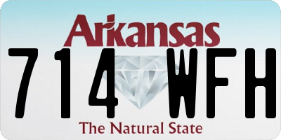 AR license plate 714WFH