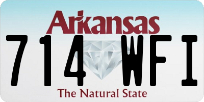 AR license plate 714WFI