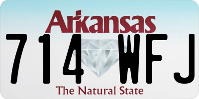 AR license plate 714WFJ