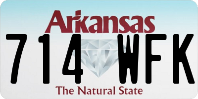 AR license plate 714WFK