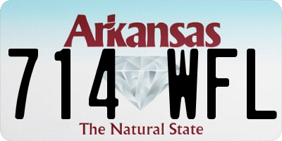 AR license plate 714WFL