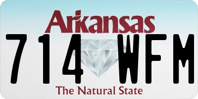 AR license plate 714WFM
