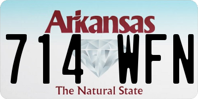 AR license plate 714WFN