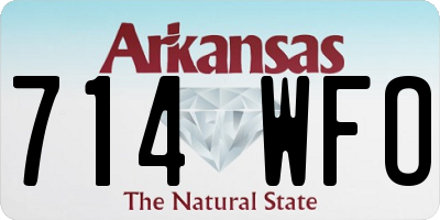 AR license plate 714WFO
