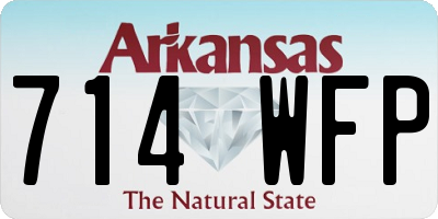 AR license plate 714WFP