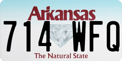 AR license plate 714WFQ