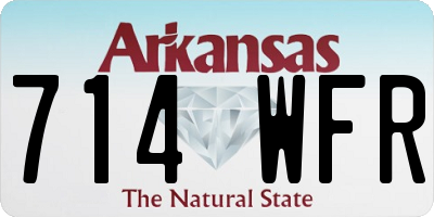 AR license plate 714WFR