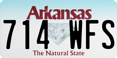 AR license plate 714WFS