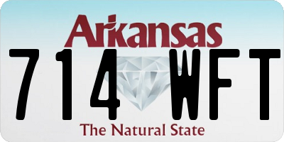AR license plate 714WFT