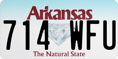 AR license plate 714WFU