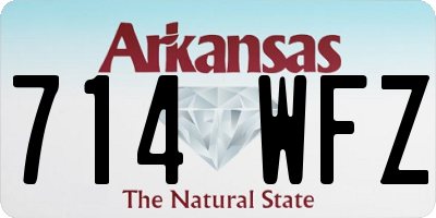 AR license plate 714WFZ