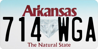 AR license plate 714WGA