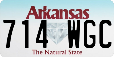 AR license plate 714WGC