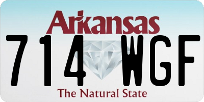 AR license plate 714WGF