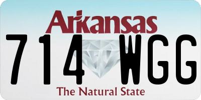 AR license plate 714WGG