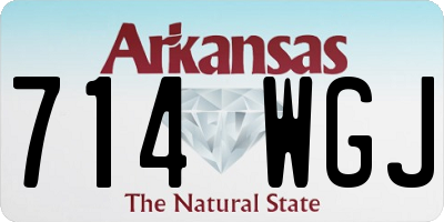 AR license plate 714WGJ