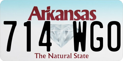 AR license plate 714WGO