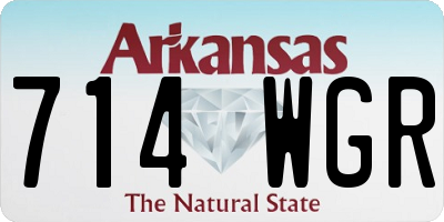 AR license plate 714WGR