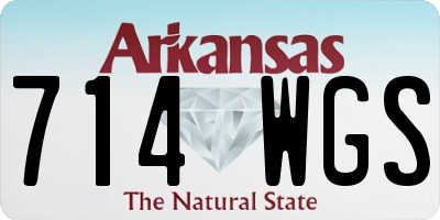 AR license plate 714WGS