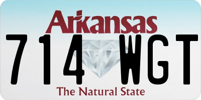 AR license plate 714WGT