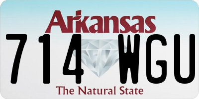 AR license plate 714WGU