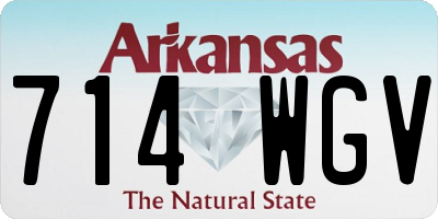 AR license plate 714WGV