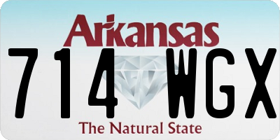 AR license plate 714WGX