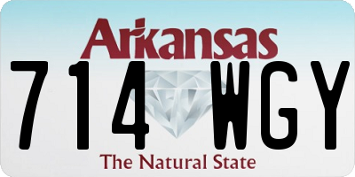 AR license plate 714WGY