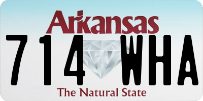 AR license plate 714WHA