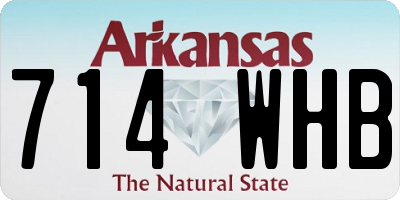 AR license plate 714WHB