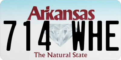 AR license plate 714WHE
