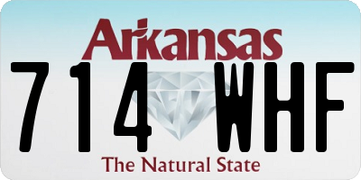 AR license plate 714WHF