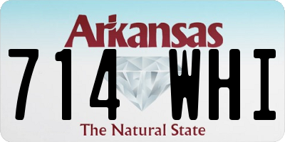 AR license plate 714WHI