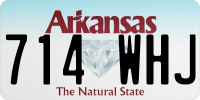AR license plate 714WHJ