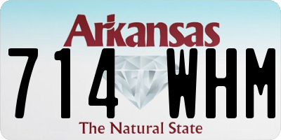 AR license plate 714WHM