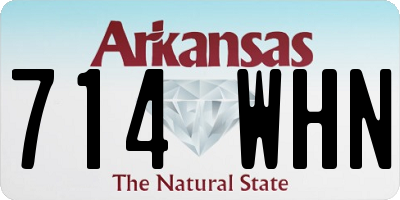 AR license plate 714WHN