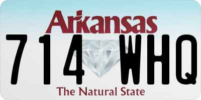 AR license plate 714WHQ