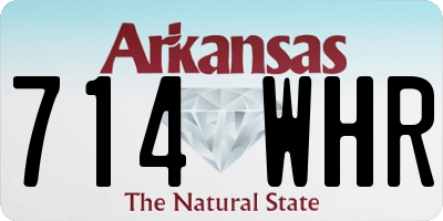AR license plate 714WHR