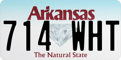AR license plate 714WHT
