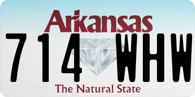 AR license plate 714WHW