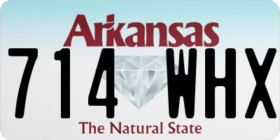 AR license plate 714WHX