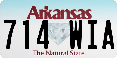 AR license plate 714WIA