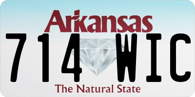 AR license plate 714WIC