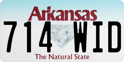 AR license plate 714WID
