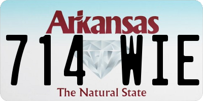AR license plate 714WIE