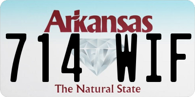 AR license plate 714WIF