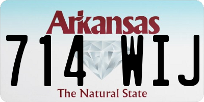AR license plate 714WIJ