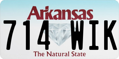 AR license plate 714WIK